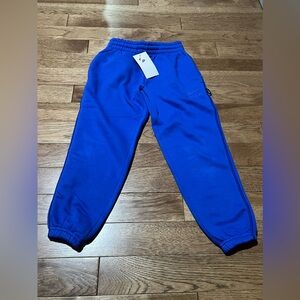NWT Nike Air Standard Fit Taper Leg Regular Length Blue Sweatpants Kids Small